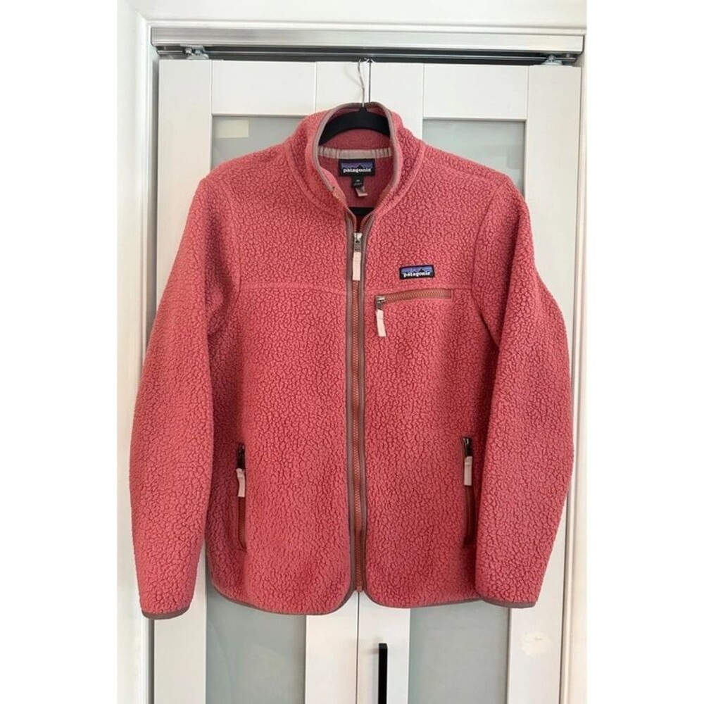 Patagonia Retro Pile Fleece Jacket Rosehip Pink Sherpa Women’s XS